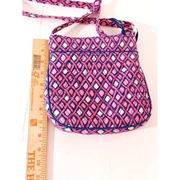 Vera Bradley Hipster crossbody With Free ID Coin Purse Key Chain Pink Diamond - Picture 6 of 12